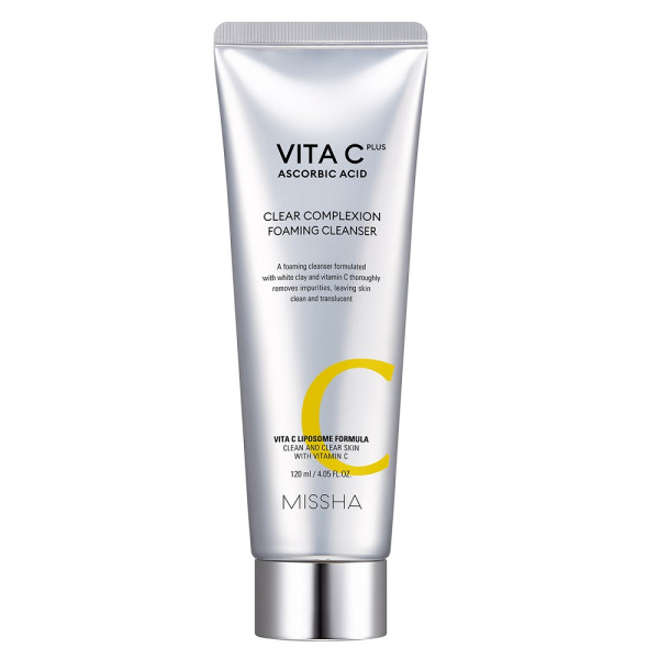 Missha Vita C Plus Clear Complexion Foaming Cleanser skaistinantis veido prausiklis, 120 ml