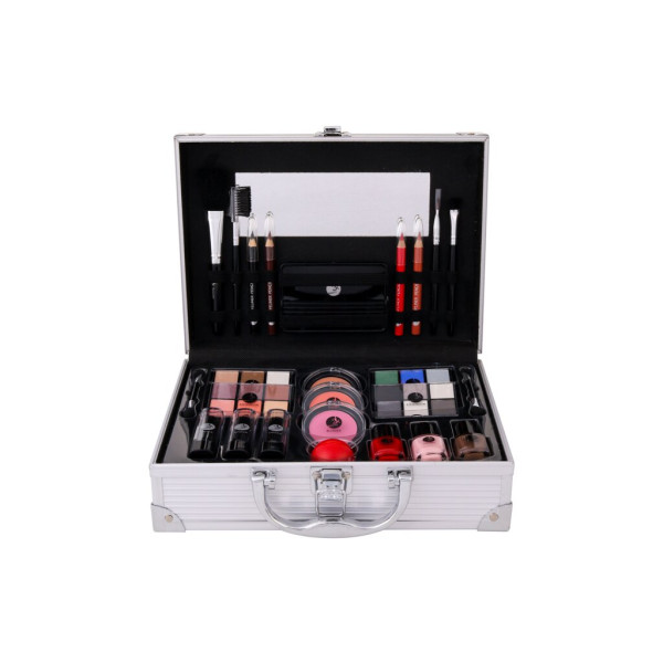 2K All About Beauty Train Case Makeup Palette dekoratyvinės kosmetikos rinkinys lagaminėlyje, 60,2 g