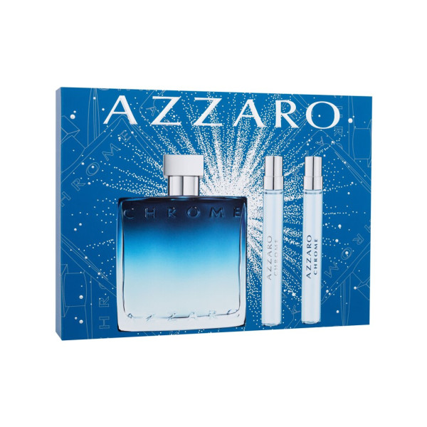 Azzaro Chrome Eau de Parfum rinkinys vyrams (Edp 100 ml + Edp 10 ml + Edt 10 ml)