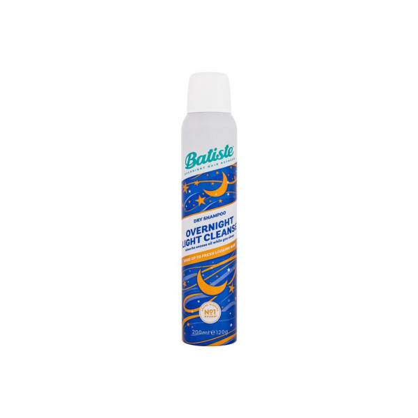 Batiste Overnight Light Cleanse Dry Shampoo sausas šampūnas, 200 ml