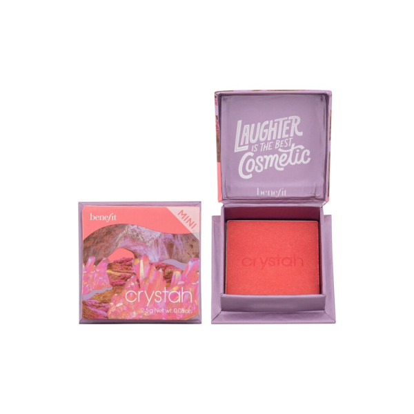  Benefit Crystha Mini Silky-Soft Powder Blush skaistalai, atspalvis: Strawberry Pink, 2,5 g