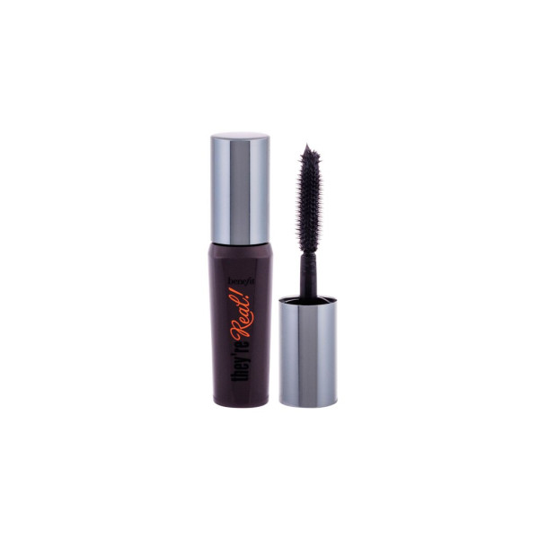 Benefit They´re Real!  Lengthening Mascara Travel Size ilginamasis blakstienų tušas, atspalvis Jet Black:, 4 g