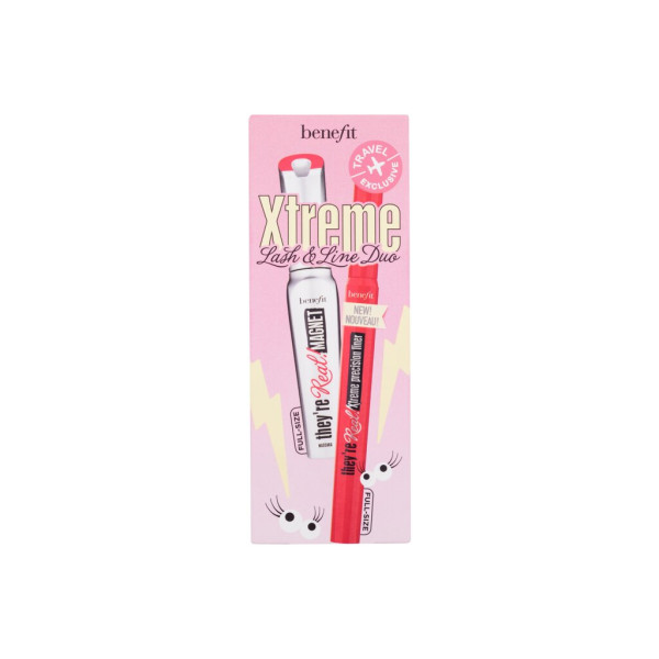 Benefit They´re Real! Xtreme Lash & Line Duo akių makiažo rinkinys (blakstienų tušas, 9 ml + akių apvadas, 0,35 ml)