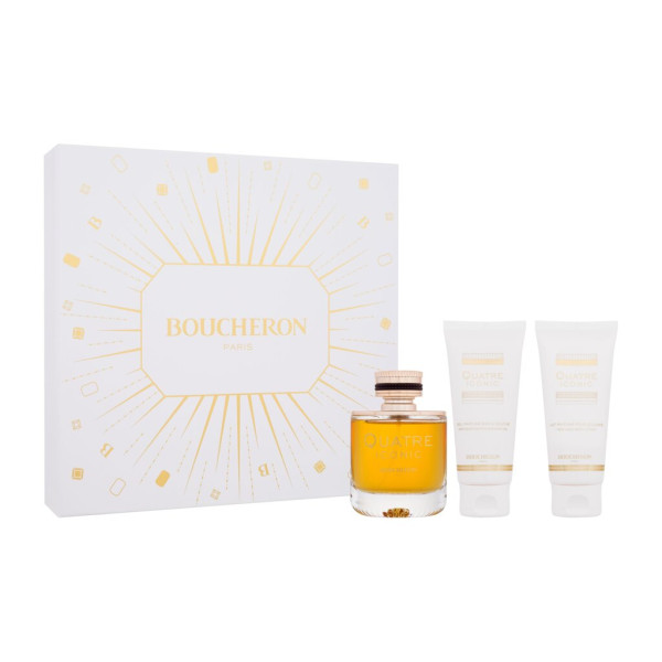 Boucheron Quatre Iconic rinkinys moterims (EDP, 100 ml + kūno losjonas, 100 ml + dušo želė, 100 ml)