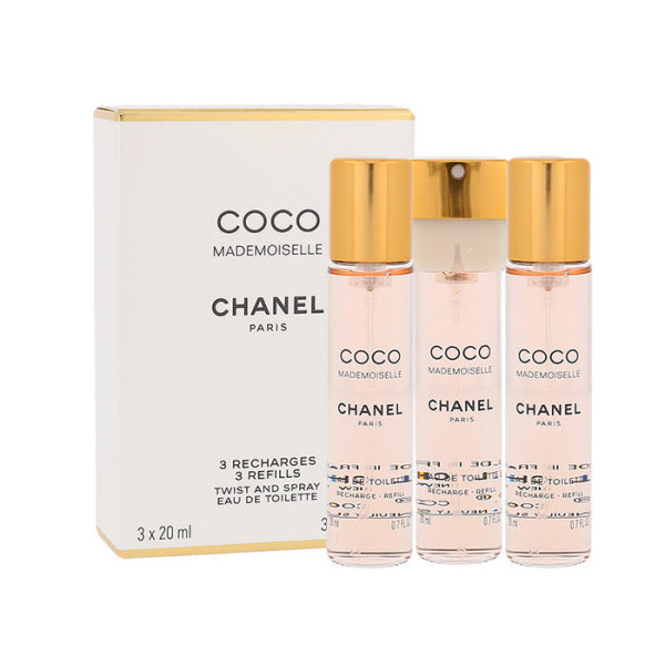 Chanel Coco Mademoiselle EDT tualetinis vanduo moterims, 3x20 ml