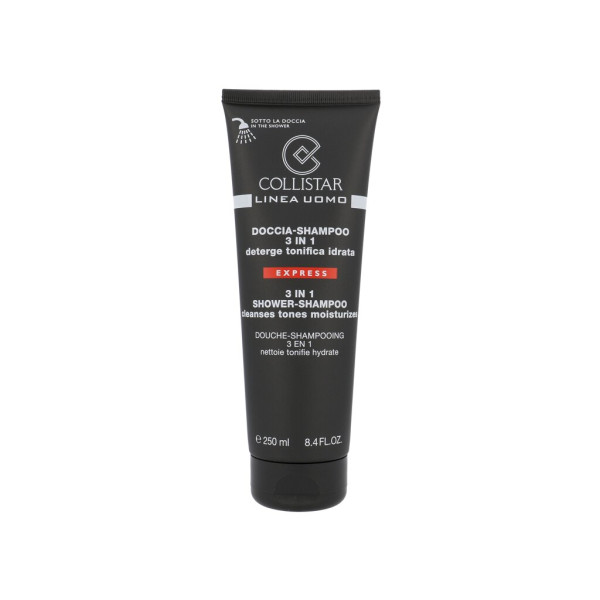 Collistar Men 3in1 Shower-Shampoo dušo želė-šampūnas vyrams, 250 ml