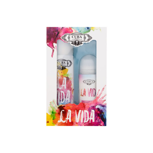 Cuba La Vida rinkinys moterims (EDP, 100 ml + rutulinis antiperspirantas, 50 ml)