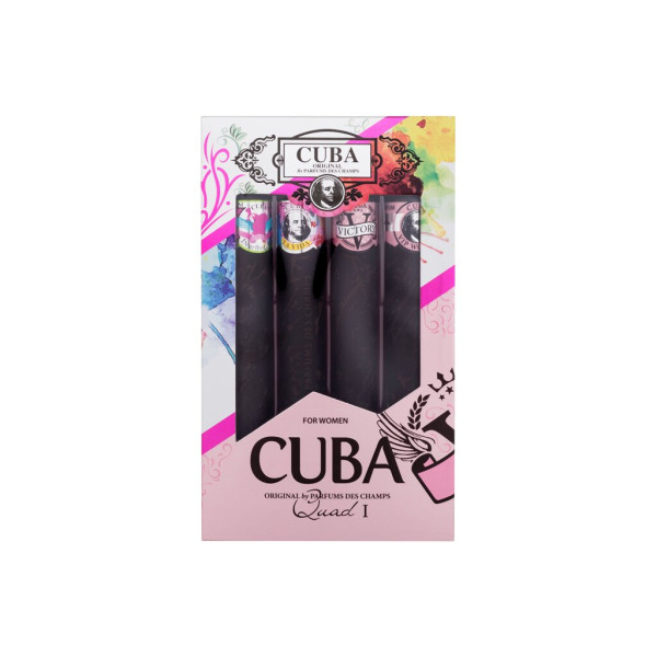 Cuba Quad I Eau de Toilette rinkinys moterims (Edt Heartbreaker 35 ml + Edt La Vida 35 ml + Edt Victory 35 ml + Edt VIP 35 ml)