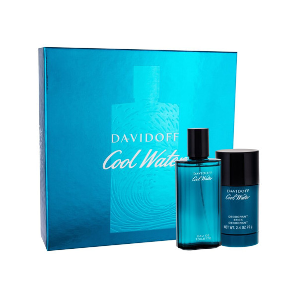 Davidoff Cool Water Eau de Toilette rinkinys vyrams (Edt 75 ml + Deostick 75 ml)