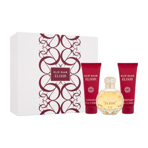 Elie Saab Elixir Eau de Parfum rinkinys moterims (Edp 100 ml + Body Lotion 75 ml + Shower Gel 75 ml)