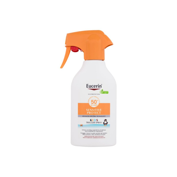 Eucerin Sun Kids Sensitive Protect Sun Spray SPF 50+ apsauginis purškiklis nuo saulės vaikams, 250 ml