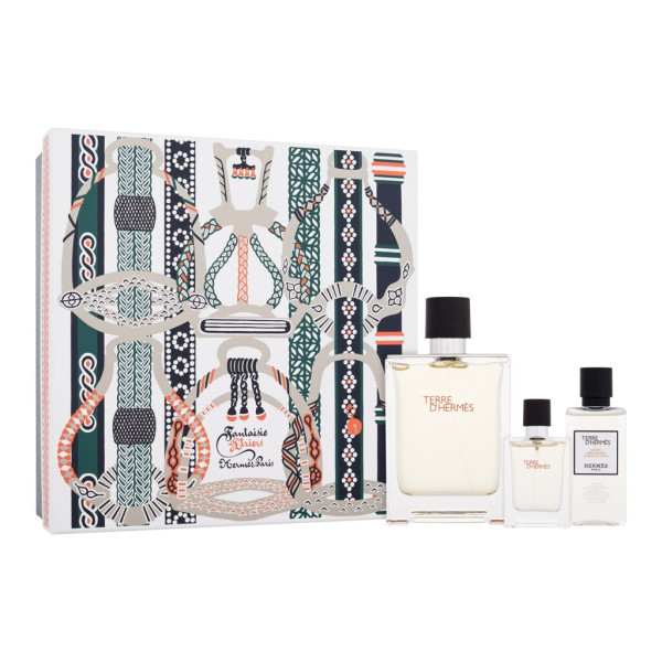 Hermes Terre d´Hermes rinkinys vyrams (EDT, 100 + EDT, 12,5 ml EDT + losjonas po skutimosi, 40 ml)