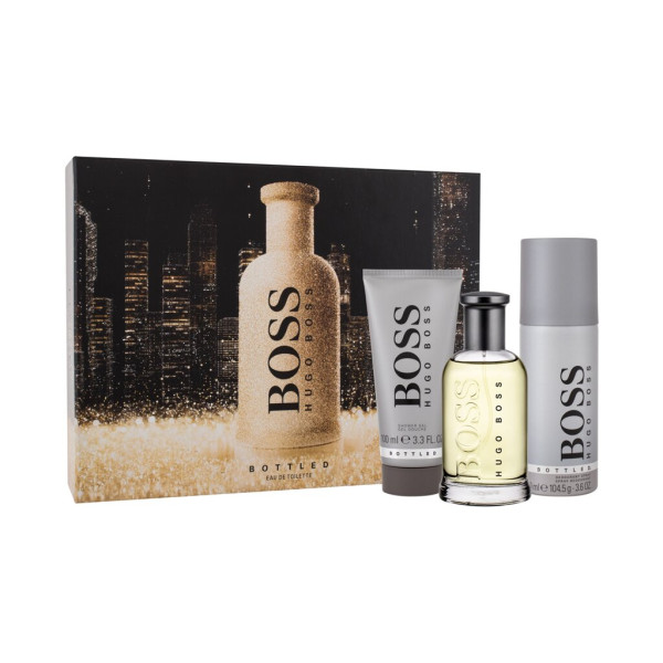 HUGO BOSS Boss Bottled Eau de Toilette rinkinys vyrams (Edt 100 ml + Shower Gel 100 ml + Deodorant 150 ml)