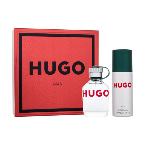 Hugo Boss HUGO Man rinkinys vyrams (EDT, 75 ml + dezodorantas, 150 ml)