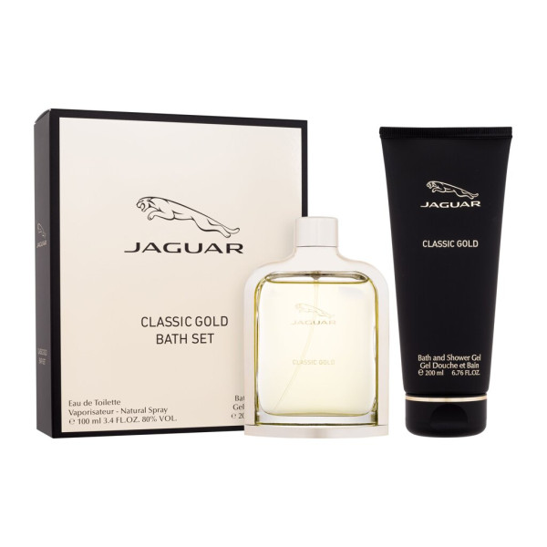 Jaguar Classic Gold Eau de Toilette rinkinys vyrams (Edt 100 ml + Shower Gel 200 ml)