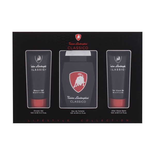 Lamborghini Classico rinkinys vyrams (EDT, 125 ml + dušo želė, 100 ml + balzamas po skutimosi 100 ml)