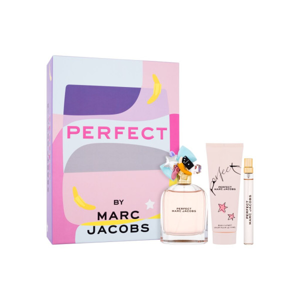 Marc Jacobs Perfect rinkinys moterims (EDP, 100 ml + kūno losjonas, 75 ml + EDP, 10 ml)