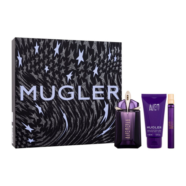 Mugler Alien Eau de Parfum rinkinys moterims (Edp 60 ml + Body Lotion 50 ml + Edp 10 ml)