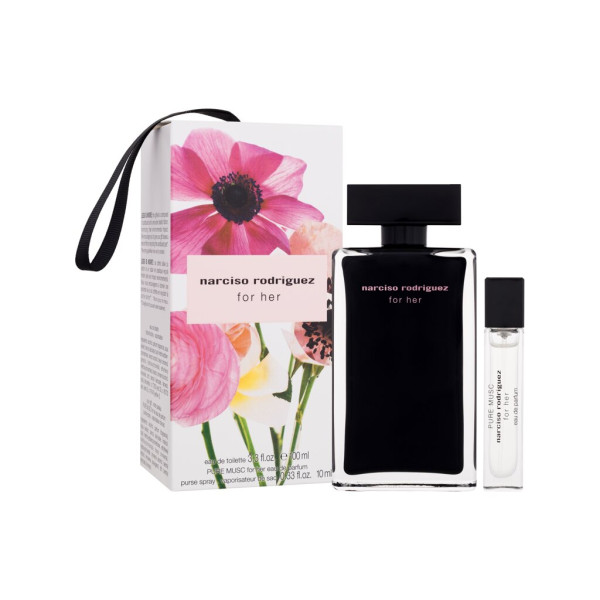 Narciso Rodriguez For Her Eau de Toilette rinkinys moterims (Edt 100 ml + Edp Pure Musc 10 ml)