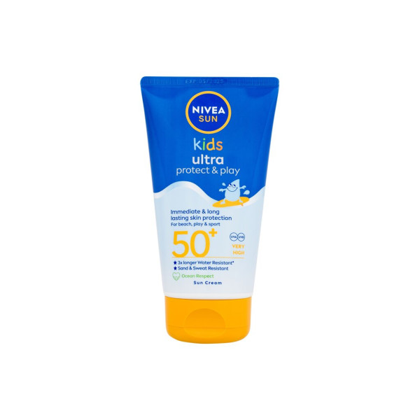 Nivea Sun Kids Ultra Protect & Play Sun Body Lotion losjonas nuo saulės vaikams SPF 50+, 150 ml