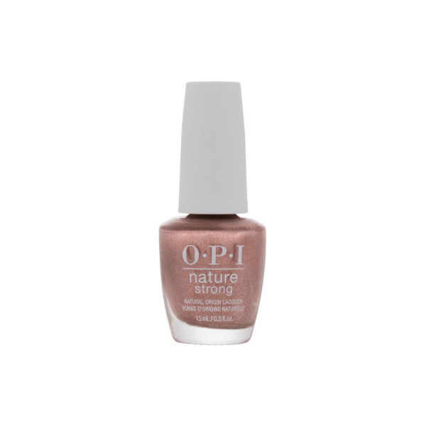 OPI Nature Strong Nail Polish nagų lakas, atspalvis: NAT 015 Intentions Are Rose Gold, 15 ml