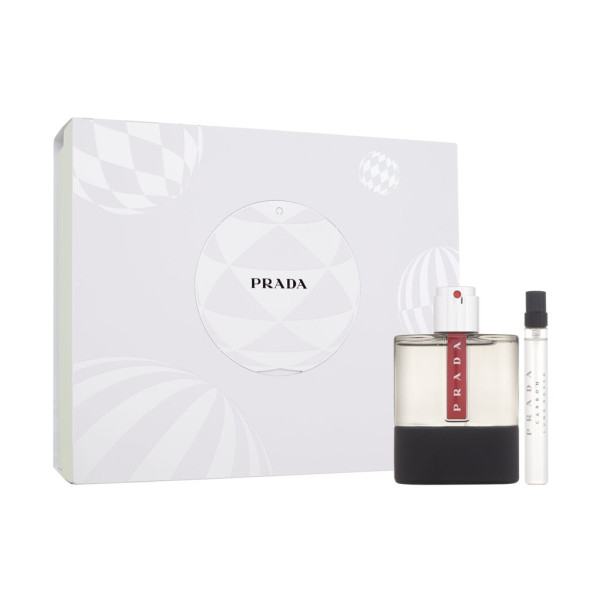 Prada Luna Rossa Carbon EDT tualetinis vanduo rinkinys vyrams, 100 ml