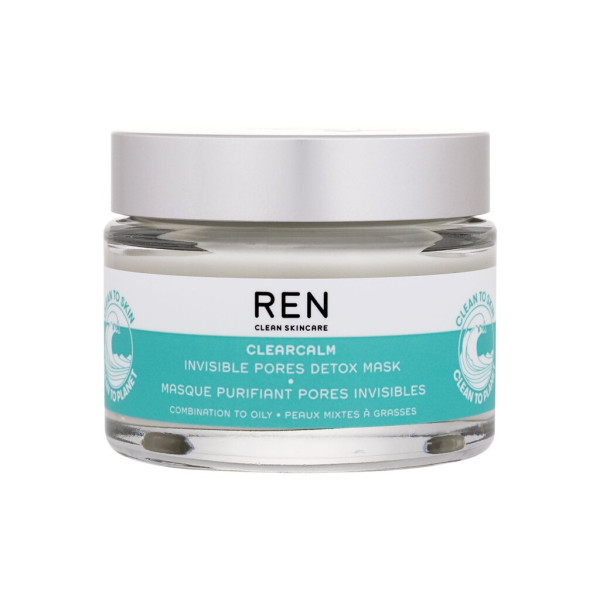 REN Clean Skincare Clearcalm Invisible Pores Detox Mask veido kaukė, 50 ml