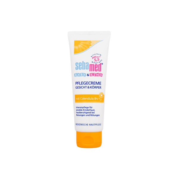 SebaMed Baby Care Cream Face & Body With Calendula  kūno kremas vaikams, 75 ml