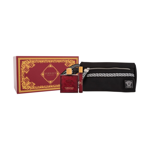 Versace Eros Flame Eau de Parfum rinkinys vyrams (Edp 100 ml + Edp 10 ml + Cosmetic Bag)