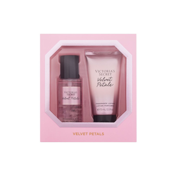 Victoria´s Secret Velvet Petals kūno priežiūros rinkinys (kūno purškiklis, 75 ml + kūno losjonas, 75 ml)