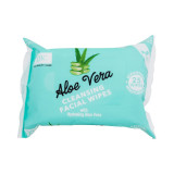 Xpel Aloe Vera Cleansing Facial Wipes Cleansing Wipes drėgnos servetėls su alijošiumi, 25 vnt.