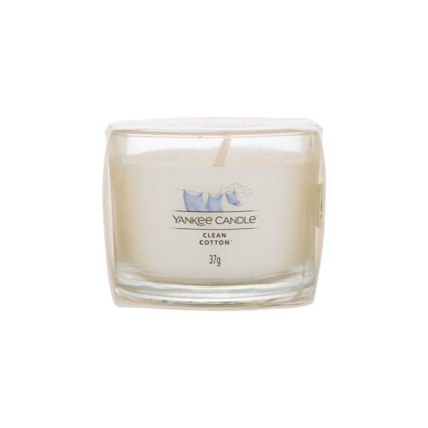 Yankee Candle Clean Cotton Scented Candle kvapioji žvakė, 37 g