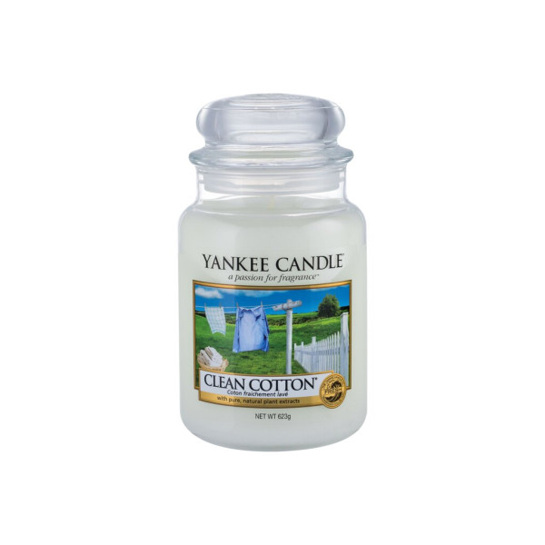 Yankee Candle Clean Cotton Scented Candle kvapioji žvakė, 623 g