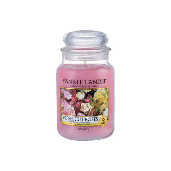 Yankee Candle Fresh Cut Roses Scented Candle kvapioji žvakė, 623 g