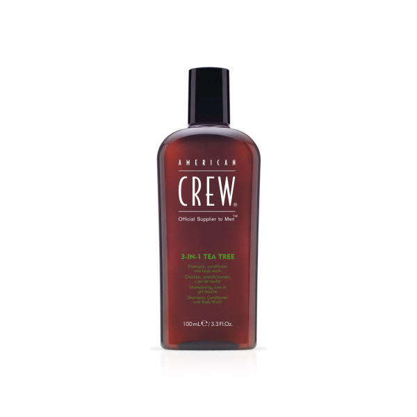 American Crew 3in1 Tea Tree shampoo, conditioner and body wash, 100 ml