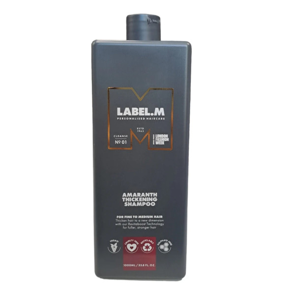 Label.m Professional Amaranth Thickening Shampoo, 1000 ml