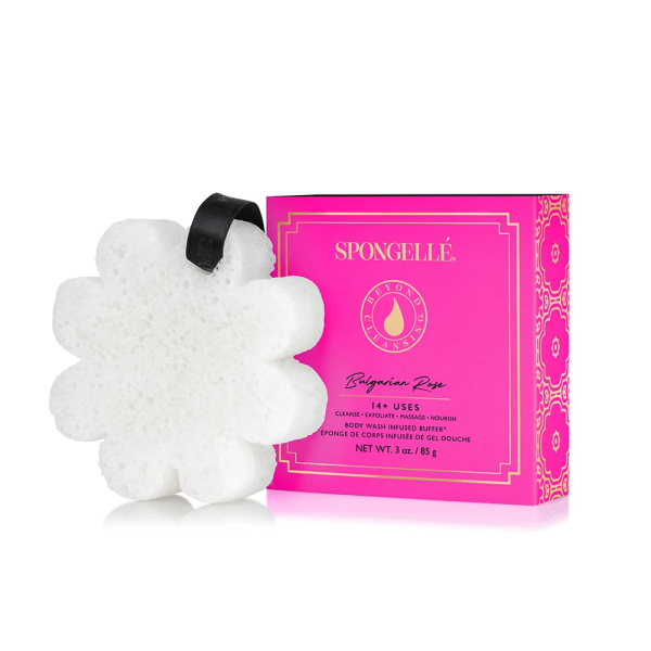 Spongelle Boxed White Flower Bulgarian Rose 1pc