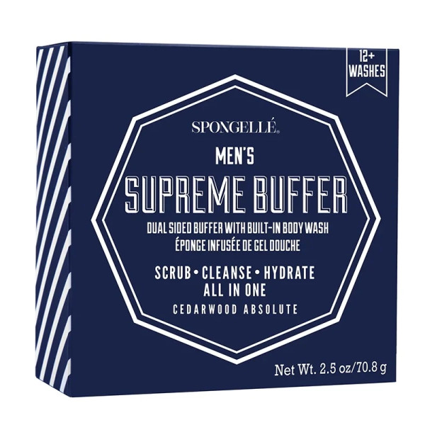 Spongelle Men's Supreme Buffer-Cedar Absolute 1pc