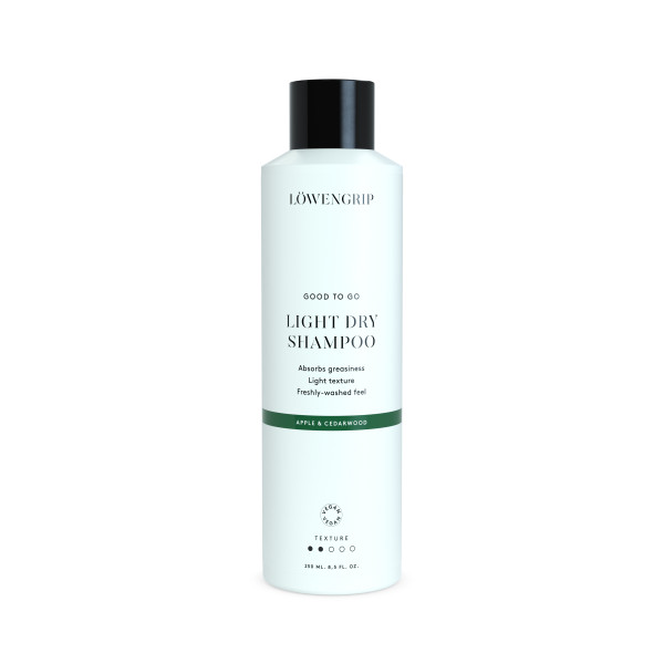 Löwengrip Good To Go Light Dry Shampoo Apple & Cedarwood sausas šampūnas, 250 ml