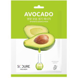 5C Cure Acocado Intensive Essence Mask lakštinė veido kaukė su avokadų ekstraktu, 1 vnt.