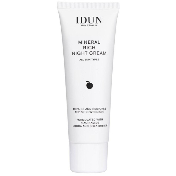 IDUN Minerals drėkinamasis naktinis kremas su niacinamidu, 50 ml