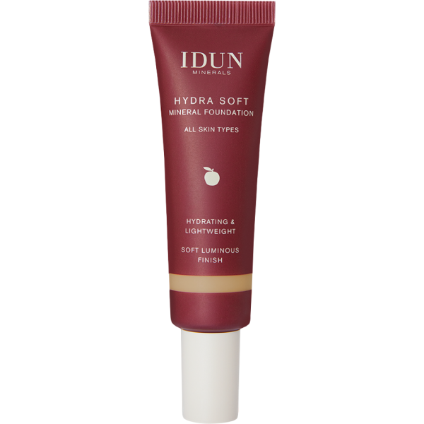 IDUN Minerals Hydra Soft skystas mineralinis makiažo pagrindas, atspalvis: Nr. 1260 Runa (Olive Neutral), 30 ml 