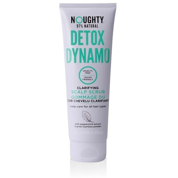 Noughty Detox Dynamo galvos odos šveitiklis su pipirmėčių ekstraktais ir žaliojo bambuko pudra, 250 ml