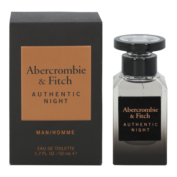 Abercrombie & Fitch Authentic Night Men EDT tualetinis vanduo vyrams, 50 ml