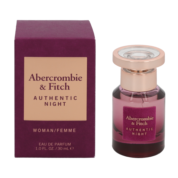 Abercrombie & Fitch Authentic Night Women EDP parfumuotas vanduo moterims, 30 ml