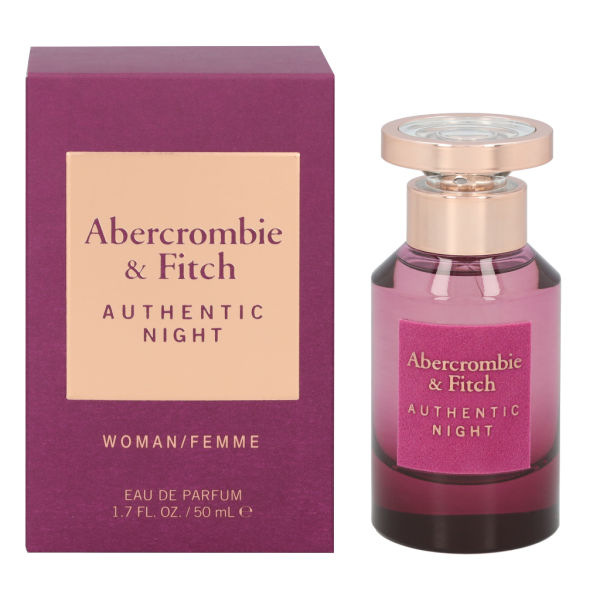 Abercrombie & Fitch Authentic Night Women EDP parfumuotas vanduo moterims, 50 ml