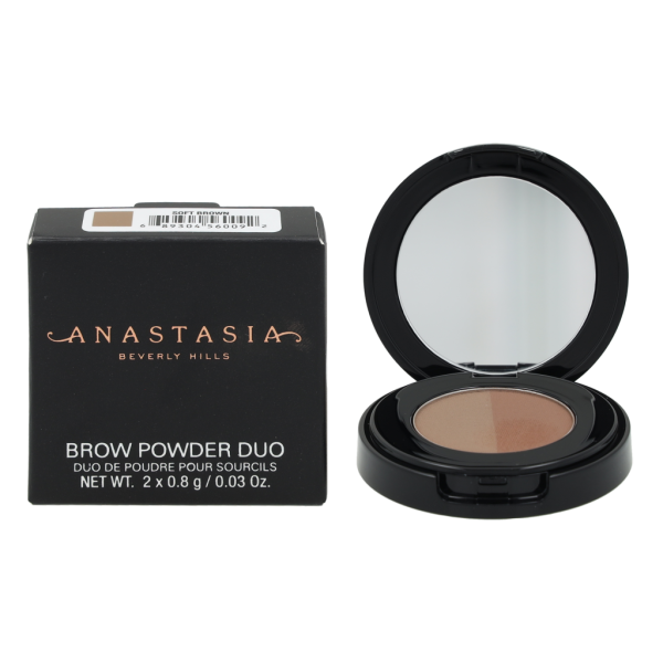 Anastasia Beverly Hills Brow Powder Duo pudra antakiams, atspalvis: Soft Brown, 1.6 g