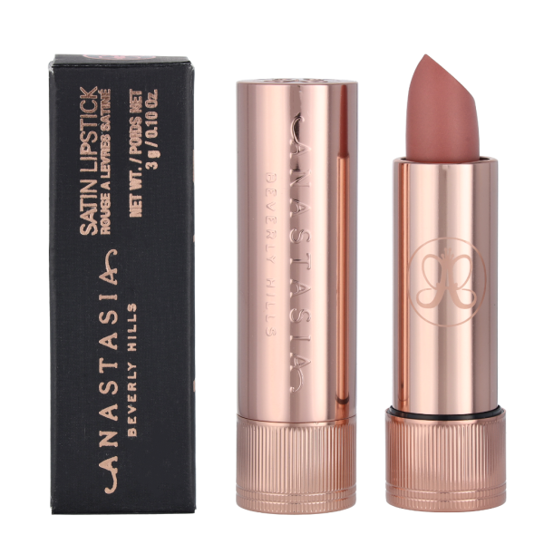 Anastasia Beverly Hills Satin Lipstick satininiai lūpų dažai, atspalvis: Taupe Beige, 3 g