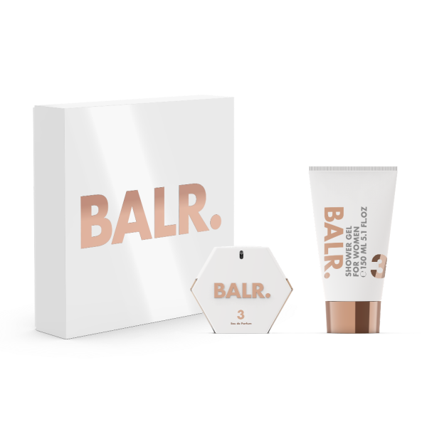 BALR. 3 FOR WOMEN rinkinys moterims (EDP, 50 ml + dušo želė, 150 ml)