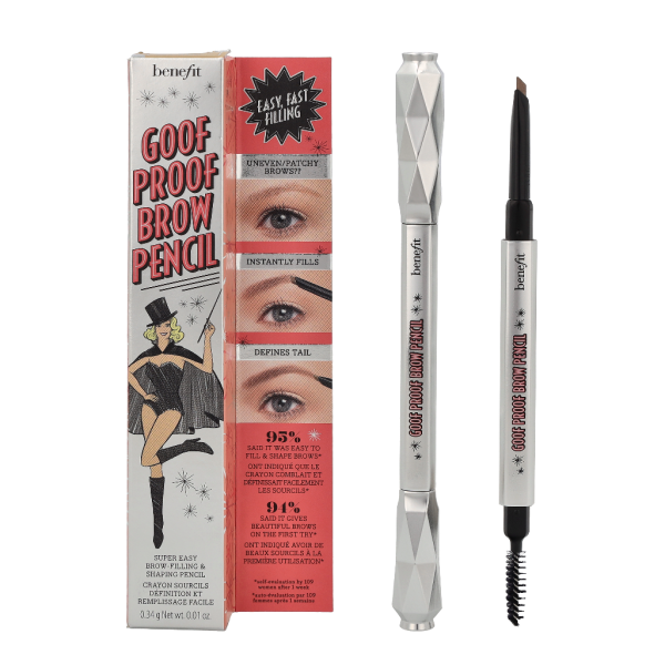 Benefit Goof Proof Brow Shaping Pencil antakių pieštukas, atspalvis: 01 Cool Light Blonde, 0.34 g